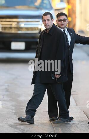 The Ridiculous 6 cast seen arriving at the ABC studios for Jimmy Kimmel Live!  Featuring: Adam Sandler Where: Los Angeles, California, United States When: 30 Nov 2015 Stock Photo