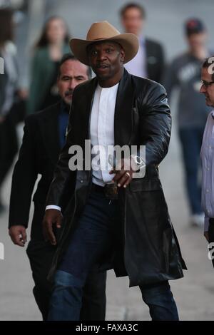 The Ridiculous 6 cast seen arriving at the ABC studios for Jimmy Kimmel Live!  Featuring: Terry Crews Where: Los Angeles, California, United States When: 30 Nov 2015 Stock Photo