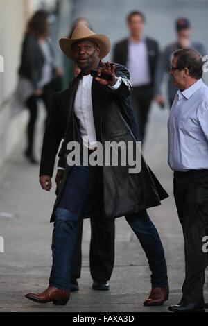 The Ridiculous 6 cast seen arriving at the ABC studios for Jimmy Kimmel Live!  Featuring: Terry Crews Where: Los Angeles, California, United States When: 30 Nov 2015 Stock Photo