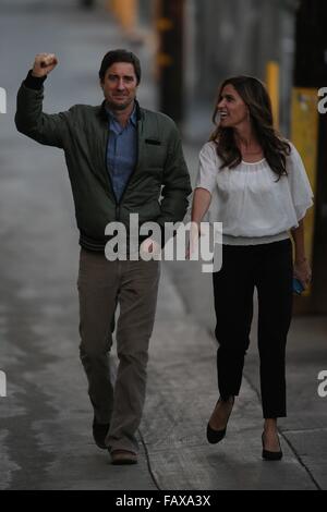 The Ridiculous 6 cast seen arriving at the ABC studios for Jimmy Kimmel Live!  Featuring: Luke Wilson Where: Los Angeles, California, United States When: 30 Nov 2015 Stock Photo