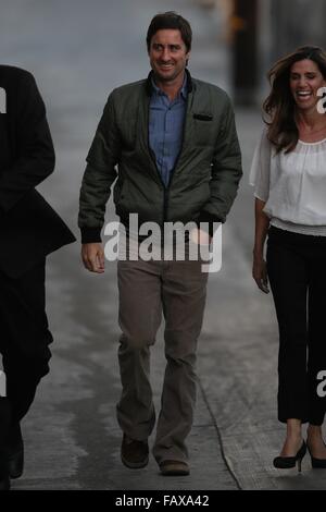 The Ridiculous 6 cast seen arriving at the ABC studios for Jimmy Kimmel Live!  Featuring: Luke Wilson Where: Los Angeles, California, United States When: 30 Nov 2015 Stock Photo