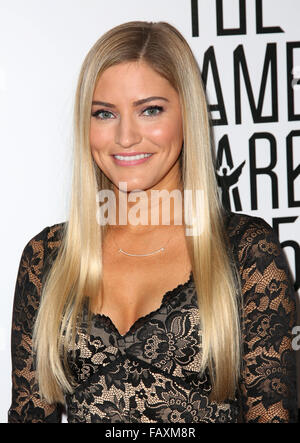 Celebrities attend The Game Awards 2015 at Microsoft Theater.  Featuring: iJustine Where: Los Angeles, California, United States When: 03 Dec 2015 Stock Photo