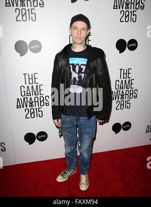 Celebrities attend The Game Awards 2015 at Microsoft Theater.  Featuring: deadmau5 Where: Los Angeles, California, United States When: 03 Dec 2015 Stock Photo