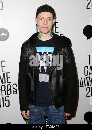 Celebrities attend The Game Awards 2015 at Microsoft Theater.  Featuring: deadmau5 Where: Los Angeles, California, United States When: 03 Dec 2015 Stock Photo