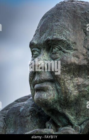 Sir Peter Scott Bust Stock Photo