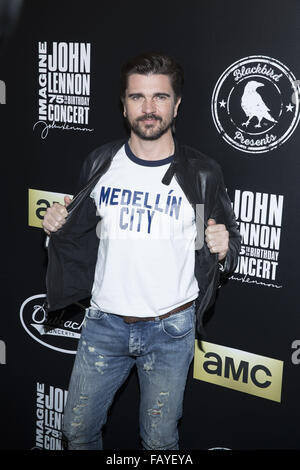 Imagine John Lennon 75th Birthday Concert at Madison Square Garden  Featuring: Juanes Where: New York, United States When: 05 Dec 2015 Stock Photo