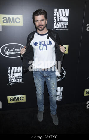 Imagine John Lennon 75th Birthday Concert at Madison Square Garden  Featuring: Juanes Where: New York, United States When: 05 Dec 2015 Stock Photo