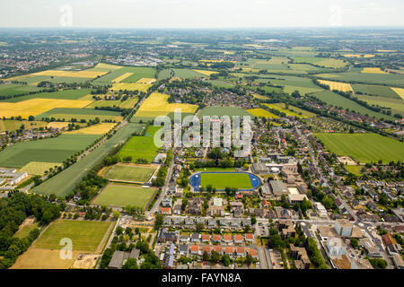 Aerial view, Sportcentrum Kaiserau, Sportcentrum Kaiserau, training center, training center for power football, Kamen, Ruhr area