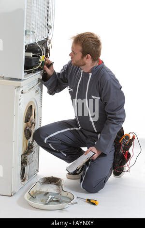 Appliances Repairman Stock Photo