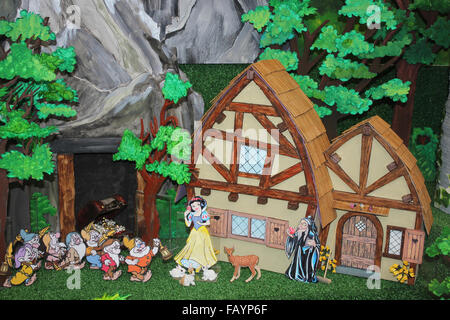 Model Snow White Seven Dwarves House Stock Photo