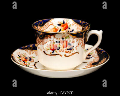 Antique (c.1907) Wood & Sons pottery "Royal" cup and saucer Stock Photo