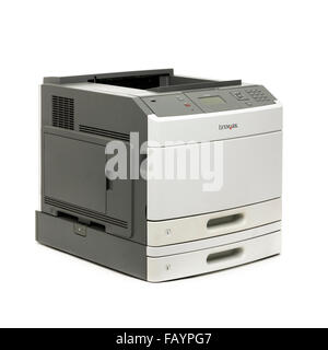 Lexmark T650dn office monochrome laser printer from 2009 Stock Photo
