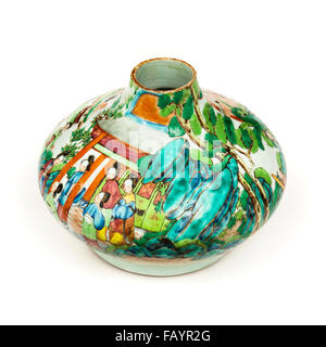 Antique 19th century handpainted Japanese vase Stock Photo