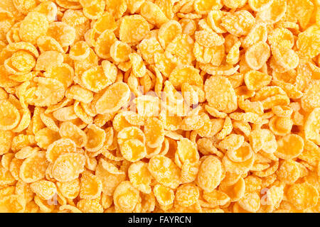 corn flakes texture Stock Photo