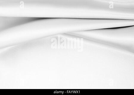 White satin fabric background Stock Photo