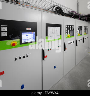 In a company, power distribution boards (France). Stock Photo