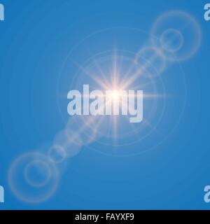 Vector illustration of abstract flare light rays Stock Vector