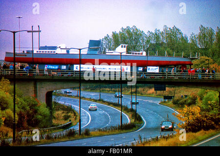 Parsons Turbinia move to Discovery Museum 1995 Stock Photo