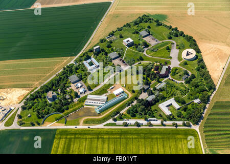 Aerial view, the project of Karl-Heinrich Müller, art collector, Langen Foundation, former NATO base Stock Photo