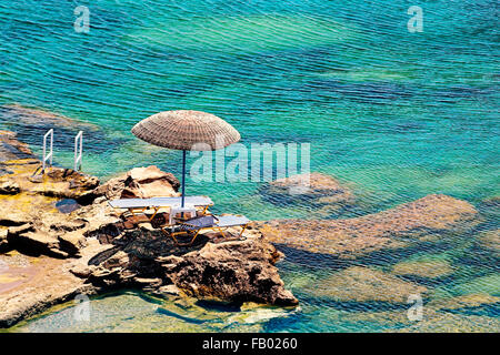 Kalithea Bay in Rhodes, Greece Stock Photo