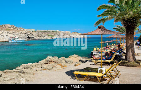 Kalithea Bay in Rhodes, Greece Stock Photo