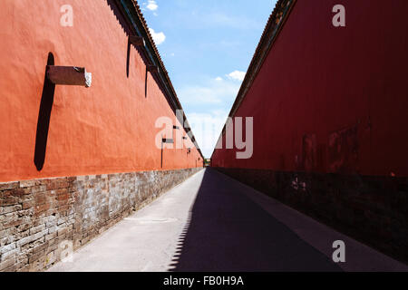 Beijing, China - The view of buildings at Forbidden city in the daytime. Stock Photo