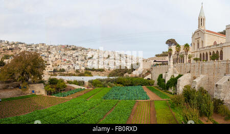 The convent near the village of Artas and Bethlehem Stock Photo