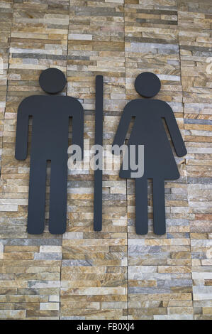 dh Toilet sign man woman TOILET UK Vector illustration of man and woman sign toilets Stock Photo