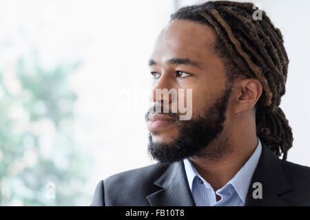 Portrait of businessman wearing suit Stock Photo