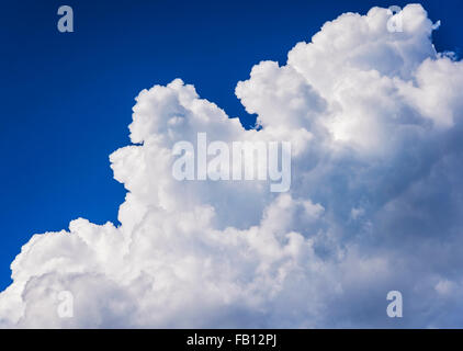 Soft white cloud on blue sky Stock Photo