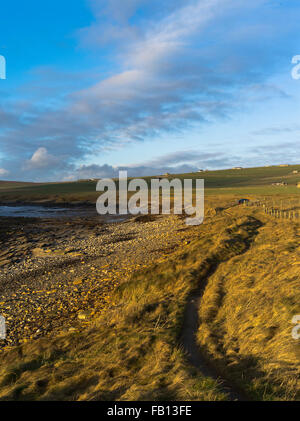 dh Warbeth Beach OUTERTOWN ORKNEY Orkney coastal path rocky beach coast uk landscape scotland walk