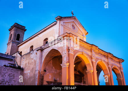 Low angle view of Santuario della Madonna del Canneto Stock Photo