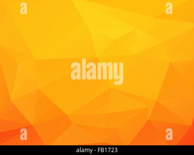 orange - yellow background with triagles Stock Vector