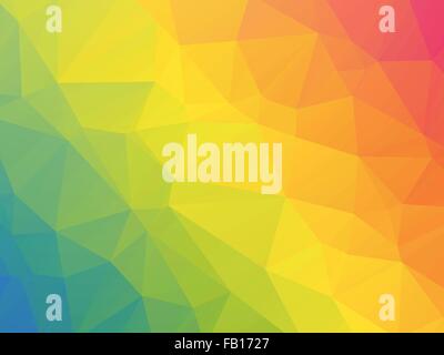 modern rainbow colored triangular background Stock Vector