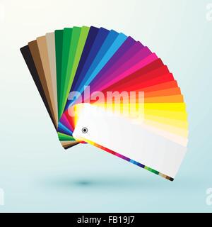 developed color swatches palette with bright colors Stock Vector