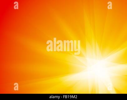 orange yellow rays sun texture background Stock Vector
