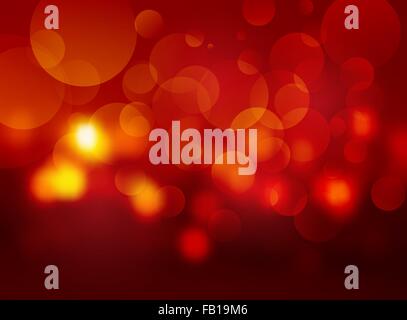 red blurred circle background Stock Vector