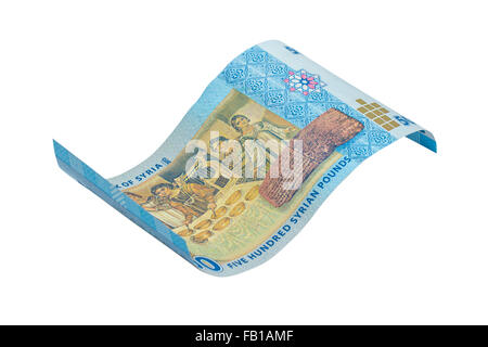 500 Syrian pounds bancnote. Syrian pound is the national currency of ...