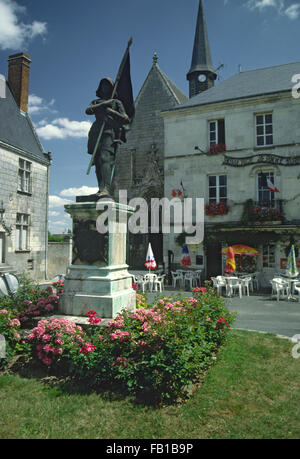 Sainte-Catherine-de-Fierbois village in Indre-et-Loire, France located on the Camino (Way of St James) and where Joan or Arc reputedly discovered her sword Stock Photo