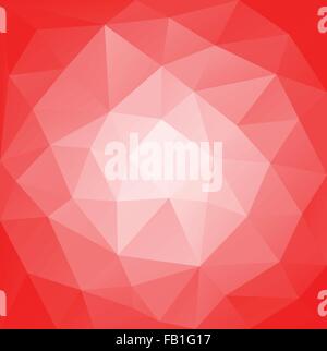 Abstract polygonal vector background in red color Stock Vector