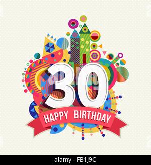 number 30 for anniversary celebration card icon Stock Vector Image ...
