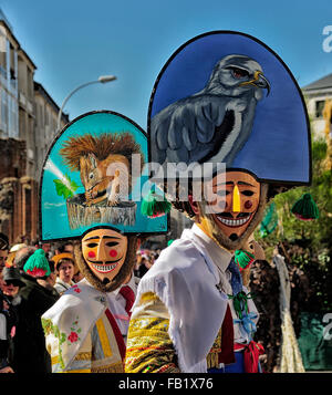 Carnival Verin in Galicia Spain one of the most ancient in the world Stock Photo