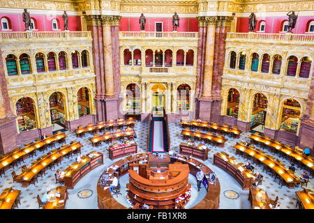The Library of Congress in Washington DC, USA. Stock Photo