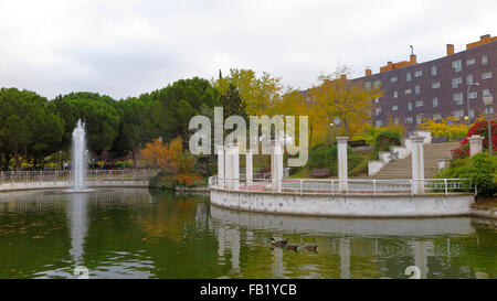 pond in the city of Coslada in the province of Madrid-Spain Stock Photo