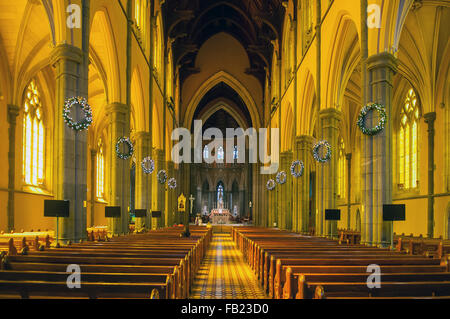 The Nave, St Patrick's Cathedral, Melbourne, Victoria, Australia Stock Photo