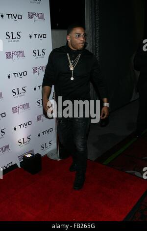Las Vegas, NV, USA. 7th Jan, 2016. Nelly at arrivals for Nelly Hosts Official TiVo After Party at Foxtail Nightclub, SLS Las Vegas, Las Vegas, NV January 7, 2016. Credit:  James Atoa/Everett Collection/Alamy Live News Stock Photo