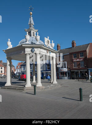 Beverley Bandstand, Market Place, Beverley, Yorkshire, England, UK. Stock Photo