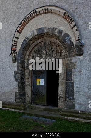 Landsberg bei Halle, romanische Doppelkapelle, Ostansicht Stock Photo ...