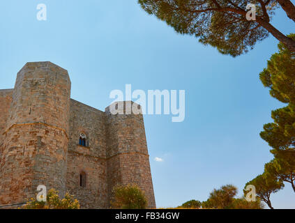 13th century Castel del Monte (Castle of the Mountain), Andria, Apulia, Italy, Europe Stock Photo