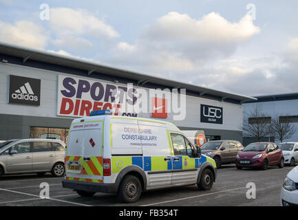 Sports Direct Warehouse in Shirebrook North Derbyshire,UK. Stock Photo